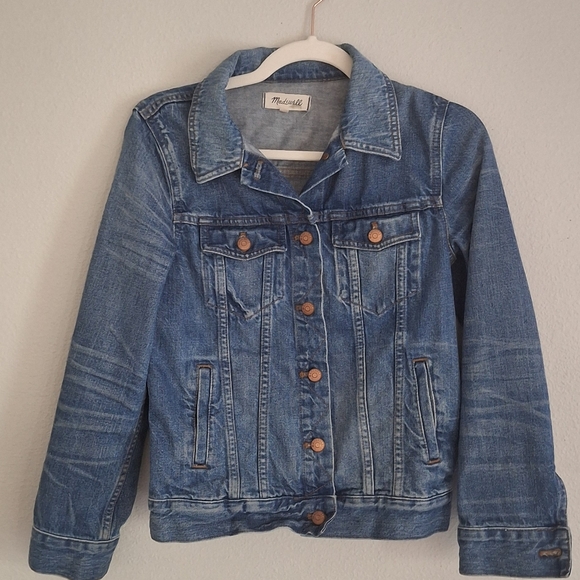 Madewell Classic Denim Jacket Blue Large Women’s - Picture 4 of 5